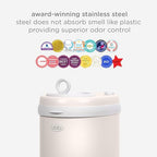 Ubbi Stainless Steel Diaper Pail, Odor Locking, No Special Bag Required - Image 5