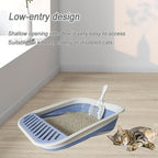 Collapsible Small Cat Litter Box, Kitten Open Potty Pan - Image 3