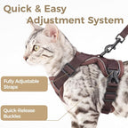 Cat Harness and Leash Set Escape Proof Tactical Small Kitten Harness Emotional - Image 4