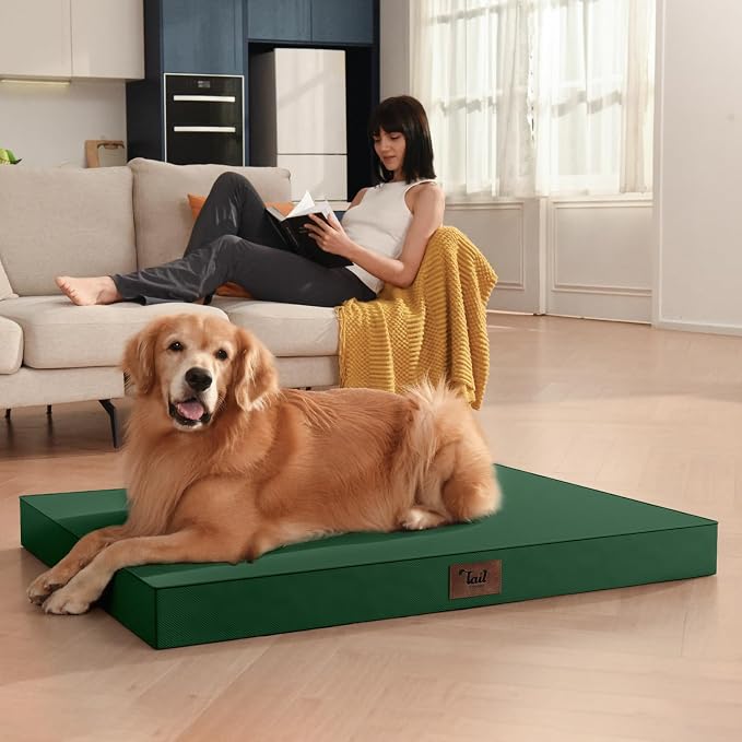 Outdoor Dog Bed for Medium Dogs, Waterproof Dog Crate Mat Orthopedic Egg Crate - Image 5