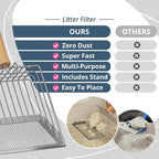 Cat Litter Scoo Easy Use Metal Litter Scoop - Image 2