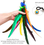 Cat Toys Interactive for Indoor Cats, Fishing Pole Toy, Retractable Cat Wand - Image 7