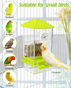 BNOSDM No Mess Automatic Bird Feeder 2 Pcs Anti-Splash Bird Feeder Acrylic - Image 9