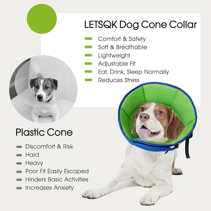 Dog Cone Collar After Surgery, Soft Cone - Image 7