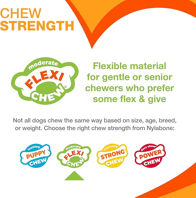 Nylabone Original Bone Flexi Chew Toy - Image 6