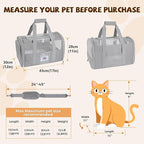 Cat Carrier Soft for Pets Up to 15 Lbs, Cat Travel Bag - Image 2