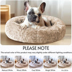 JOLLYVOGUE Calming Dog Bed Medium Size Dog, Anti-Anxiety Donut Medium Pet Bed - Image 7