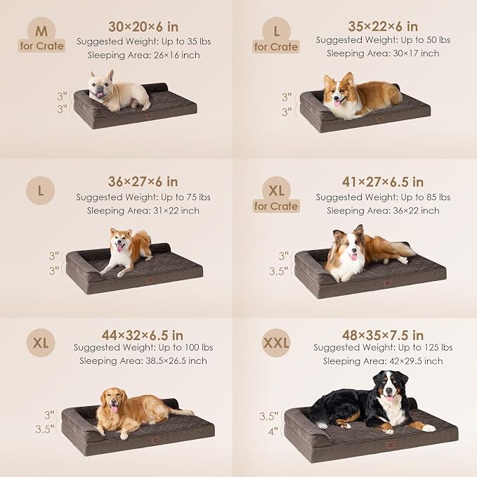 EHEYCIGA XXL Dog Bed Memory Foam, Orthopedic Giant Dog Bed Jumbo - Image 2
