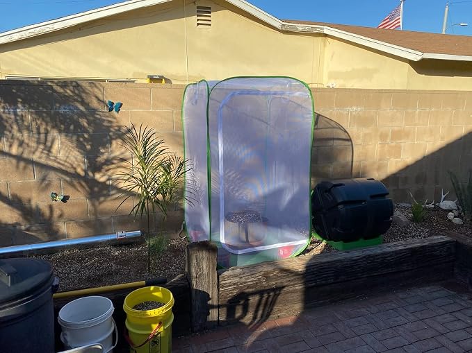 23.6" Outdoor Mesh Plant Enclosure, Plant Cover - Image 7
