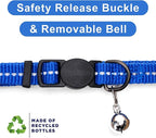 Pawtitas Recycled Blue Reflective Cat Collar – Eco-Friendly Breakaway Safety - Image 6
