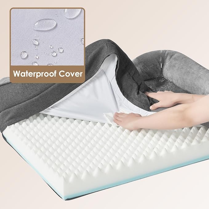 EHEYCIGA Orthopedic XL Dog Bed for Large Sized Dog, Waterproof Liner & Washable - Image 4