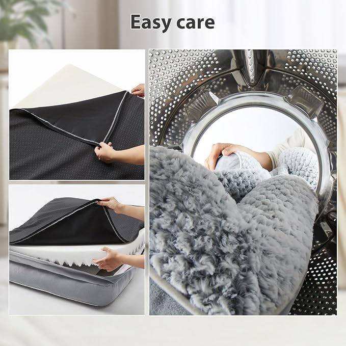 Orthopedic Dog Bed for Large Dogs, Egg Crate Foam Bed for Large Dogs, Equipped - Image 5