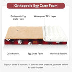 Waterproof Orthopedic Dog Bed for Extra Large Dogs 41x27x4 Inch - Image 2