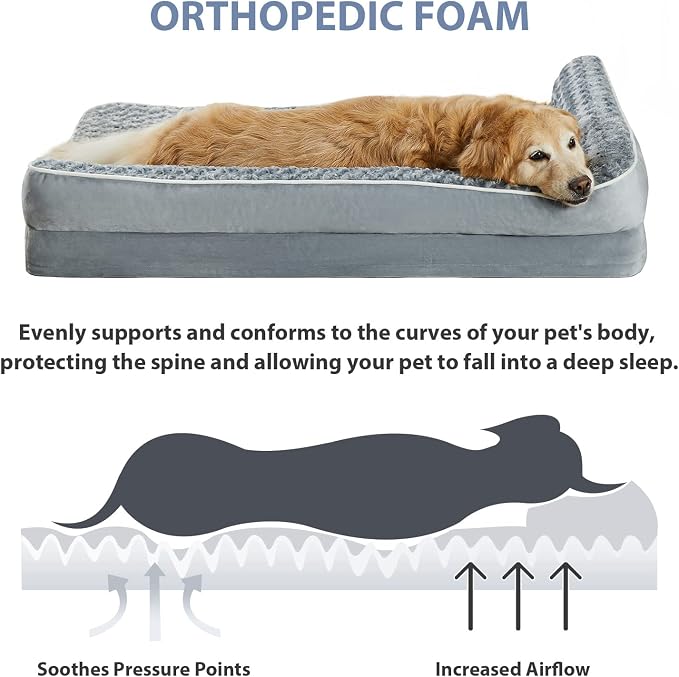 BFPETHOME Orthopedic Dog Beds for Extra Large Dogs, Waterproof Sofa XXL Pet Bed - Image 3