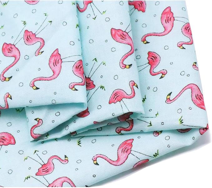 ARING PET Summer Dog Bandanas, Light Blue Flamingo Kerchief Triangle Bibs Scarf - Image 3
