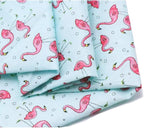 ARING PET Summer Dog Bandanas, Light Blue Flamingo Kerchief Triangle Bibs Scarf - Image 2
