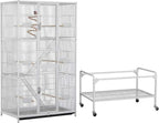 Yaheetech 69'' Extra Large Bird Cage Metal Parrot Cage w/Detachable Stand - Image 8