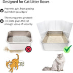 12PCS Cat Litter Box Pee Shields, Transparent Easy Clean Splash Guard - Image 4