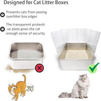 3PCS Cat Litter Box Pee Shields, Transparent Easy Clean Splash Guard - Image 4