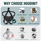 Houdini™ Escape Proof Kitten Harness and Leash Set by OutdoorBengal – Red - Image 3