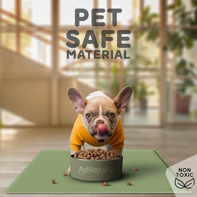 Dog Food Mat - 24x15 Raised Edges Dogs Mat - Image 3