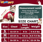 Cat Recovery Suit for Spay Abdominal Wounds, Kitten Onesie Bodysuit for Cats - Image 2