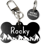 Ultra Joys Stainless Steel Pet ID Tag Dog Name Tags Personalized Front and Back by UltraJoys