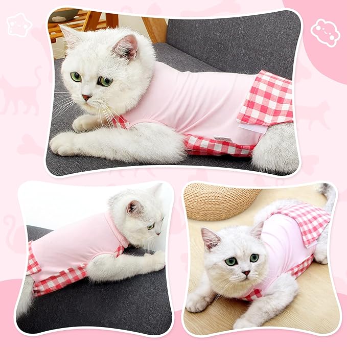 Cat Recovery Suit for Abdominal Wounds or Skin Diseases, Cat Onesie for Cats - Image 5
