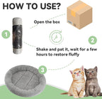 LESYPET Round Cat Bed for Cats Small Dogs - Image 6