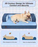 KSIIA Washable Dog Bed Medium Size Senior Dog, Orthopedic Warm Soft Pets Sofa - Image 4