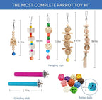 22 Packs Bird Parakeet Cockatiel Toys, Parrot Swing Chewing Hanging Toy - Image 5