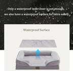 Bedfolks Orthopedic Dog Bed XL, Waterproof Dog Sofa Bed - Image 3
