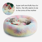 WESTERN HOME WH Calming Dog & Cat Donut Cuddler, Anti-Anxiety Warming Cozy Soft - Image 5