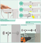 71" Extra Tall Cat Gate for Doorway – 28.5"-48.7" Extra Wide Pet Gate - Image 6