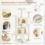 Sweetcrispy 54 Inch Cat Tree Tower, Indoor Cat Condo - Image 4