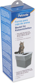 Petmate TOP ENTRY LITTER PAN LINERS Dark Grey 8 Count - Image 3