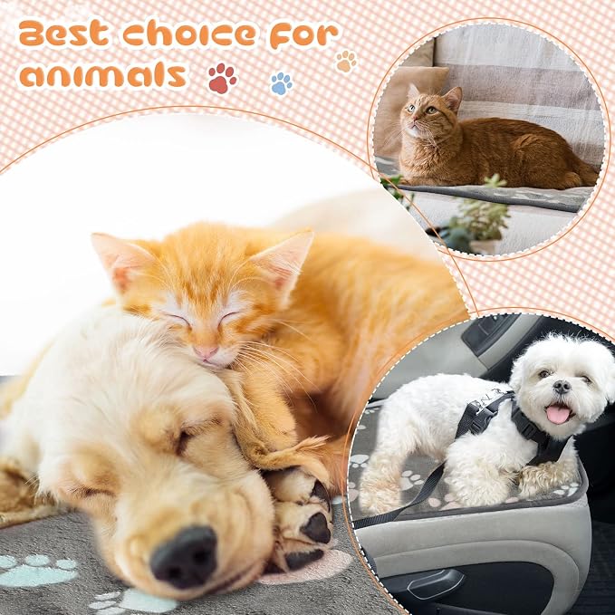 Tatuo 4 Pcs Dog Blanket for Pet Cat Blankets Indoor Puppy Teething Stuff Toys - Image 3