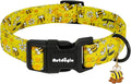 Yellow Dog Collar for Medium Dogs, Spring & Summer Theme Medium Dog Collars by Unknown
