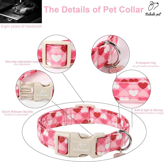 Valentines Dog Collar for Small Dogs - Image 5