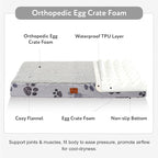 Waterproof Orthopedic Dog Bed for Extra Large Dogs 41x27x4 Inch - Image 2