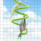 59 Inches Spiral Rope Perch, Cage Stand Pole Accessories, Climbing Toy - Image 2