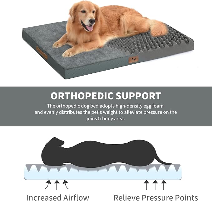 Flat Extra Large Dog Bed, Jumbo Waterproof Dog Bed - Image 3