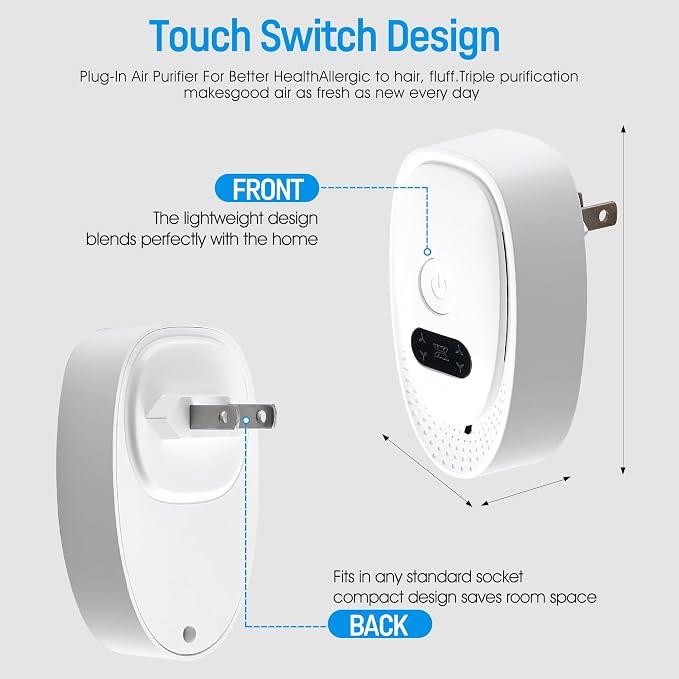 Plug In Air Purifier 4 Pack，Negative Air Ionizer - Image 7