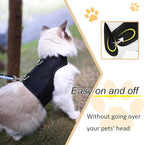 Kitty Harness and Leash for Walking Escape Proof Breathable Mesh Fabric - Image 4