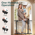 Cumbor 29.7-40.6" Baby Gate for Stairs, Baby Essential Safety Gate, Mom's - Image 7