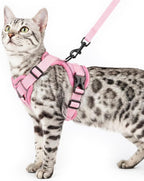 Cat Harness and Leash Set Escape Proof Tactical Small Kitten Harness Emotional by pangdi