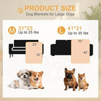 Dog Blankets 3 Pack for Large Medium Pet Cat, Soft Fuzzy Washable Blanket - Image 6