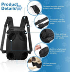 YUDODO 2-Pack Pet Dog Carrier Backpack Adjustable Dog Front Carrier, Legs Out - Image 2