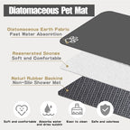 Large Pet Feeding Mat, 39.4" x 31.5" Absorbent Quick Dry Dog Mat - Image 7