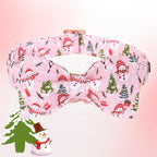 Christmas Dog Collar, Christmas Tree and Snowman Print Cute Winter Holiday - Image 4